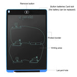 Bảng viết LCD di động 12 inch, bảng vẽ graffiti điện tử, bảng viết tay điện tử, bảng tin đồ họa, giấy nháp với bút viết, 12 inch Đen, 12 inch Xanh lá, 12 inch Xanh dương, 12 inch Đỏ, 12 inch Trắng