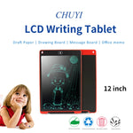 Bảng viết LCD di động 12 inch, bảng vẽ graffiti điện tử, bảng viết tay điện tử, bảng tin đồ họa, giấy nháp với bút viết, 12 inch Đen, 12 inch Xanh lá, 12 inch Xanh dương, 12 inch Đỏ, 12 inch Trắng