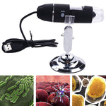 Kính Hiển Vi Kỹ Thuật Số USB 1000X Cảm Biến Hình Ảnh 0.3MP Có 8 Đèn LED & Giá Đỡ Chuyên Nghiệp, 1000X