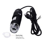 Kính Hiển Vi Kỹ Thuật Số USB 1000X Cảm Biến Hình Ảnh 0.3MP Có 8 Đèn LED & Giá Đỡ Chuyên Nghiệp, 1000X