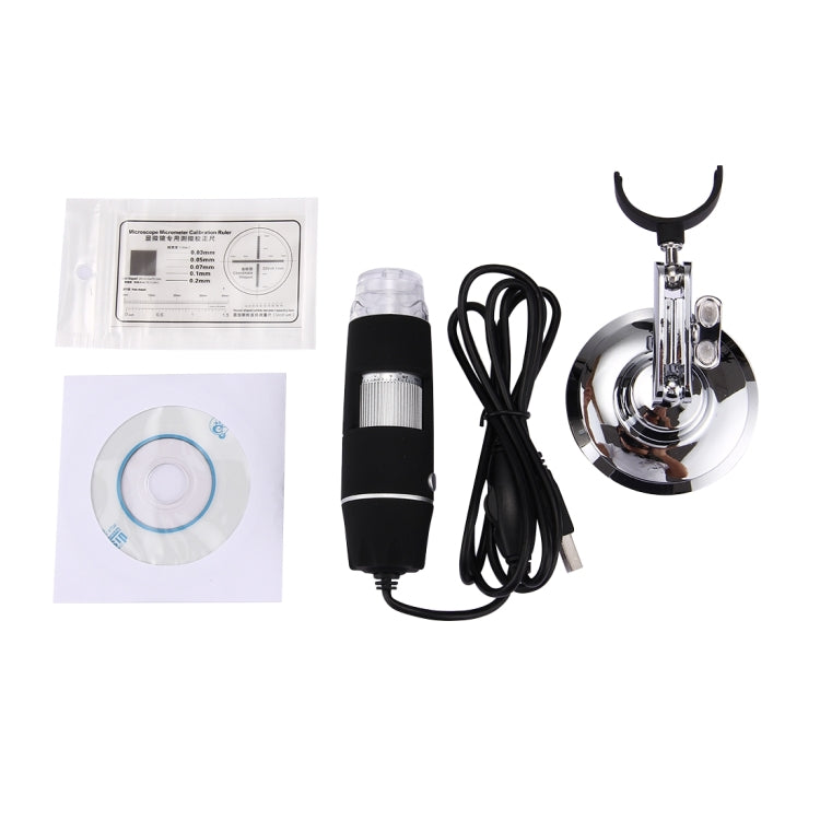 Kính Hiển Vi Kỹ Thuật Số USB 1000X Cảm Biến Hình Ảnh 0.3MP Có 8 Đèn LED & Giá Đỡ Chuyên Nghiệp, 1000X