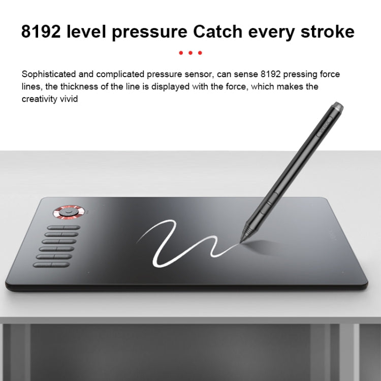 Bảng vẽ điện tử cảm ứng thông minh VEIKK A15PRO 10x6 inch 5080 LPI giao diện Type-C