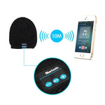 Mũ len Bluetooth họa tiết vuông ấm áp mùa đông có mic cho bé trai & bé gái & người lớn