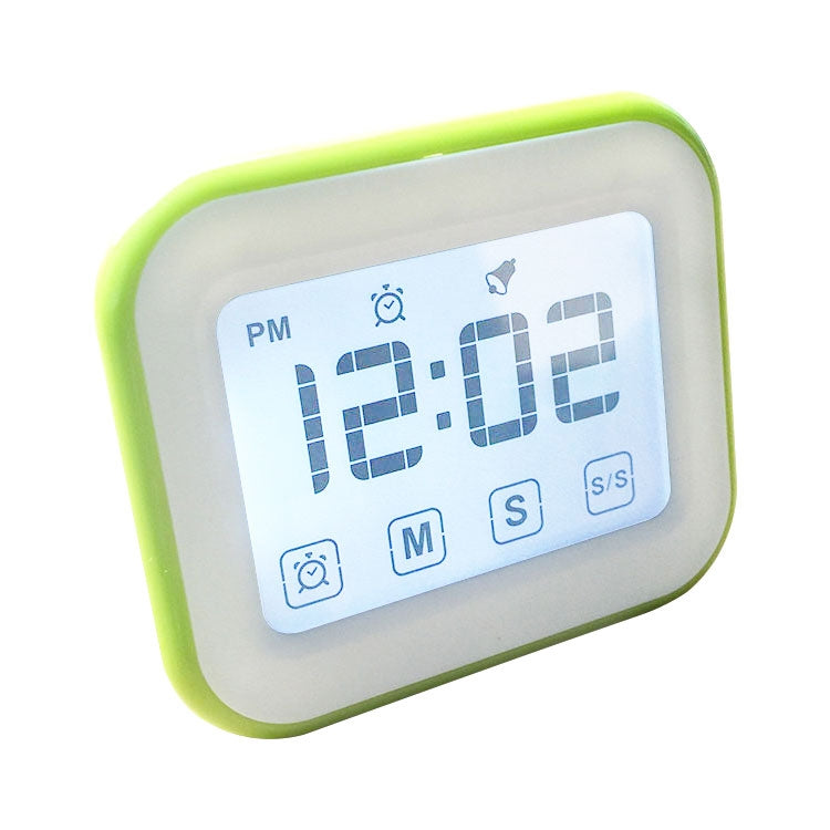 Đồng hồ bấm giờ nhà bếp kỹ thuật số màn hình LCD lớn cảm ứng, có đèn ban đêm cho nấu ăn và nướng