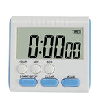 Đồng hồ hẹn giờ nhà bếp 24 giờ báo thức kỹ thuật số màn hình LCD mặt sau nam châm dùng cho nấu ăn và làm bánh