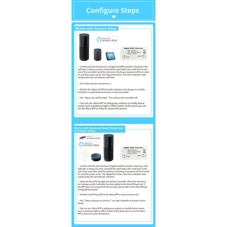 Bộ điều khiển công tắc không dây thông minh Zigbee IEEE 802.15.4 85-265V 50-60Hz