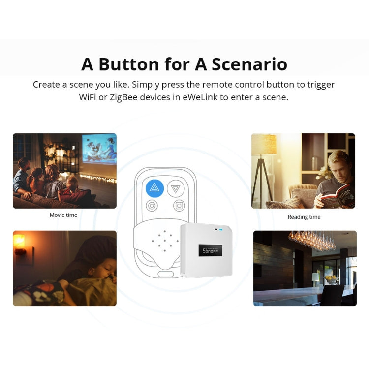 Cổng USB 5V Sonoff eWelink Gateway Wifi điều khiển từ xa tín hiệu RF 433 không dây (trắng)