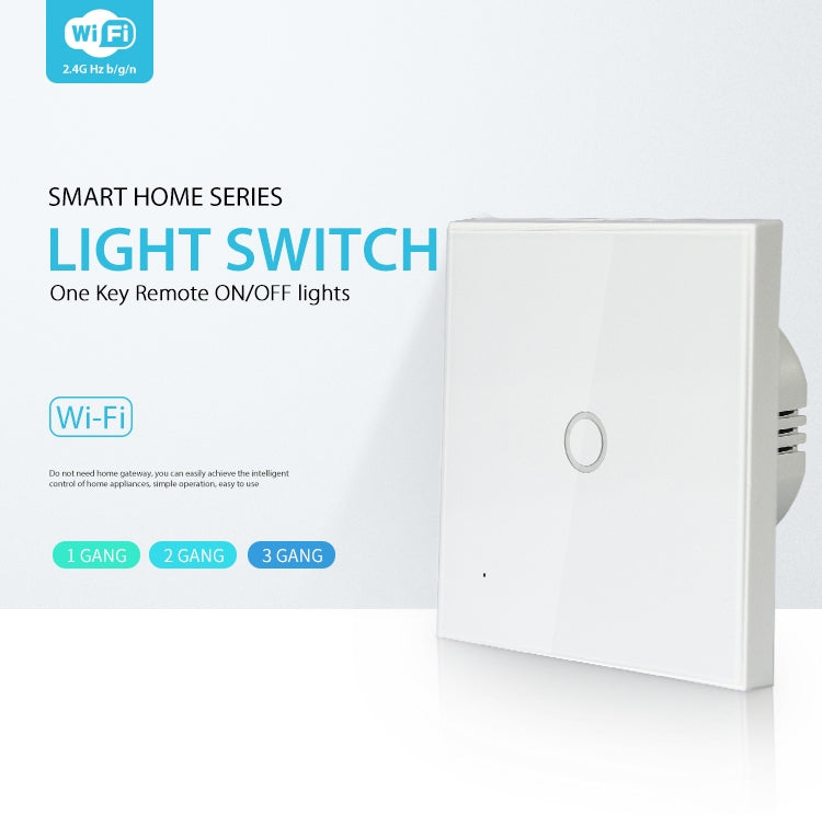 Công tắc điều khiển đèn thông minh không dây WiFi EU NEO NAS-SC01W 1 kênh
