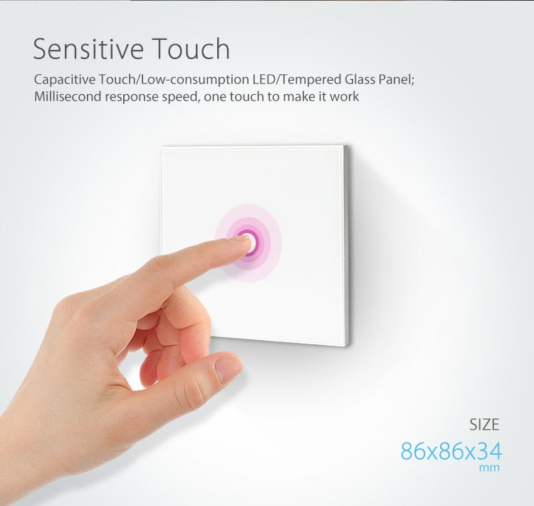 Công tắc điều khiển đèn thông minh không dây WiFi EU NEO NAS-SC01W 1 kênh