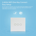 Công tắc điều khiển đèn thông minh không dây WiFi EU NEO NAS-SC03W 3 kênh, 3 kênh
