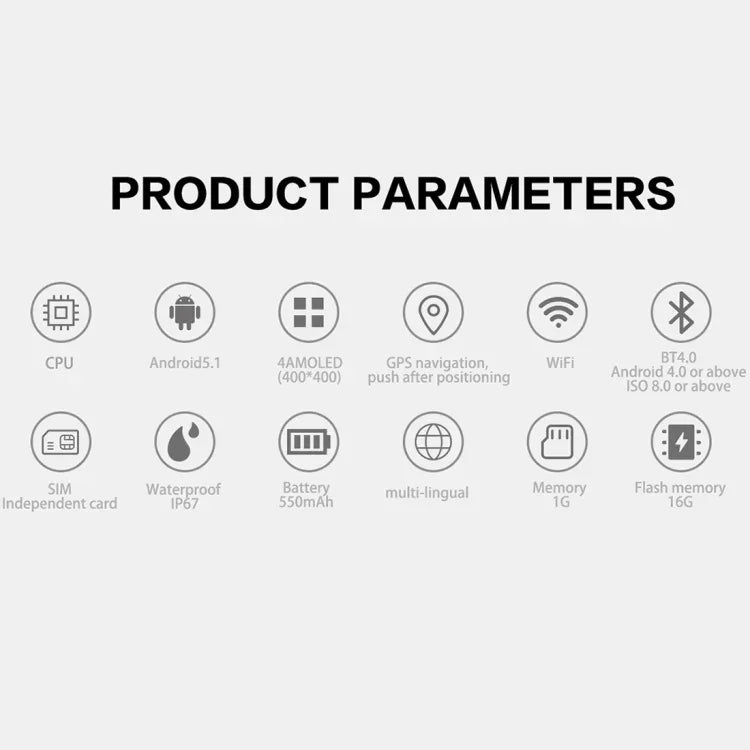 Đồng hồ thông minh Bluetooth màn hình OLED 1.39 inch S3, chống nước IP67, hỗ trợ la bàn / theo dõi nhịp tim / thẻ SIM / định vị GPS, tương thích với điện thoại Android và iOS