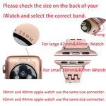 Dây đồng hồ thép không gỉ kim cương nhiều màu cho Apple Watch Series 10 42mm / 9&8&7 41mm / SE 3&SE 2&6&SE&5&4 40mm / 3&2&1 38mm