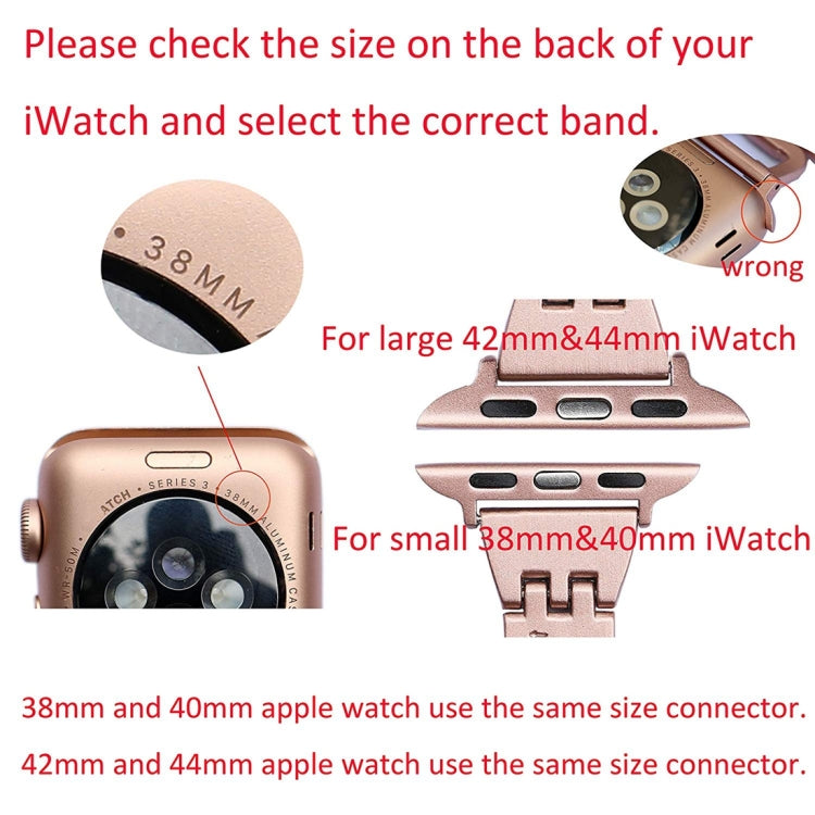 Dây đồng hồ thép không gỉ kim cương nhiều màu cho Apple Watch Series 10 42mm / 9&8&7 41mm / SE 3&SE 2&6&SE&5&4 40mm / 3&2&1 38mm