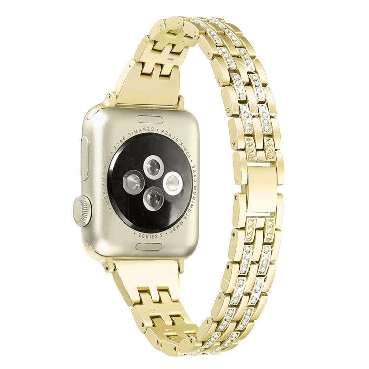 Dây đồng hồ thép không gỉ đính kim cương màu sắc cho Apple Watch Series 7 41mm / 6 & SE & 5 & 4 40mm / 3 & 2 & 1 38mm