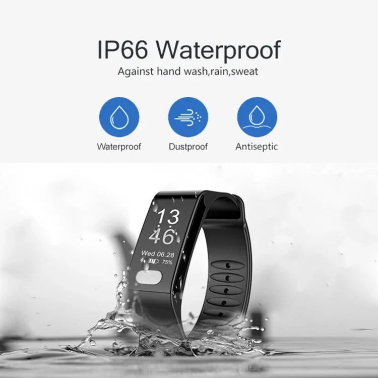Vòng Đeo Tay Thể Dục TLW T6 Màn Hình OLED 0.96 inch, Hỗ trợ Chế Độ Thể Thao / ECG / Đo Nhịp Tim / Huyết Áp / Theo Dõi Giấc Ngủ, T6 Đen, T6 Xanh, T6 Đỏ