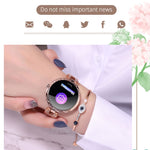 Vòng tay thông minh thời trang nữ AK15, Màn hình LCD màu 1.08 inch, Chống nước IP67, Hỗ trợ theo dõi nhịp tim / giấc ngủ / chụp ảnh từ xa