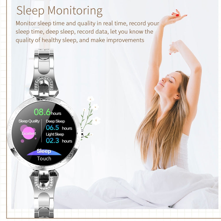 Vòng tay thông minh thời trang nữ AK15, Màn hình LCD màu 1.08 inch, Chống nước IP67, Hỗ trợ theo dõi nhịp tim / giấc ngủ / chụp ảnh từ xa