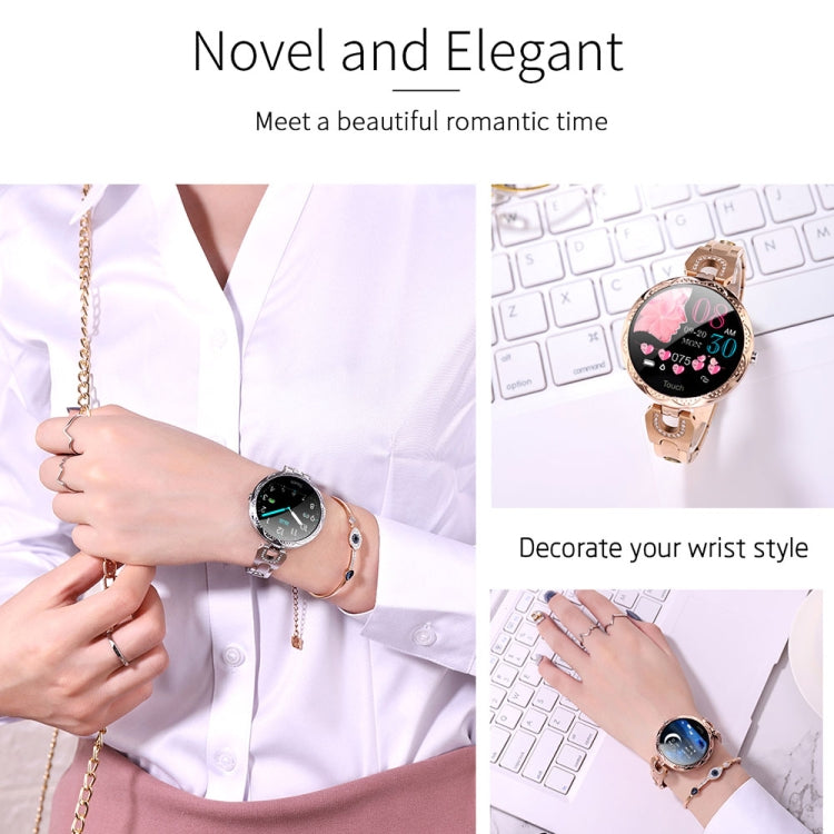 Vòng tay thông minh thời trang nữ AK15, Màn hình LCD màu 1.08 inch, Chống nước IP67, Hỗ trợ theo dõi nhịp tim / giấc ngủ / chụp ảnh từ xa