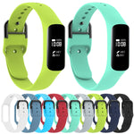 Dây đồng hồ silicone màu trơn cho Galaxy Fit-e