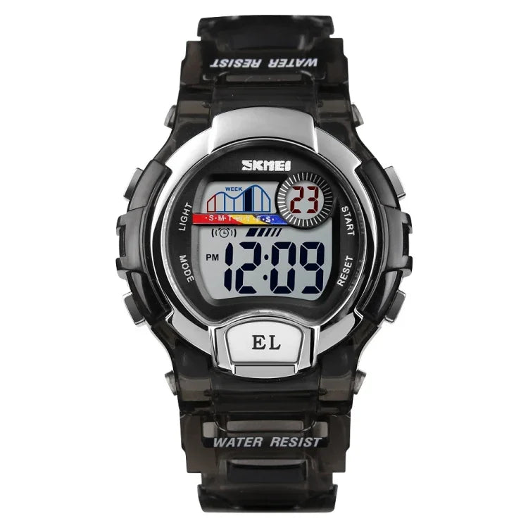 SKMEI 1450 Women Transparent Digital Watch 50m Waterproof Sports Watch with LED Light