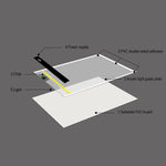 Bảng sao chép USB acrylic A5 LED 2.2W 5V với 3 mức độ sáng điều chỉnh, bảng phác thảo anime