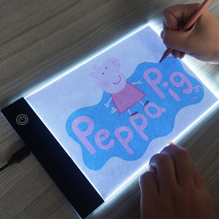 Bảng sao chép USB acrylic A5 LED 2.2W 5V với 3 mức độ sáng điều chỉnh, bảng phác thảo anime