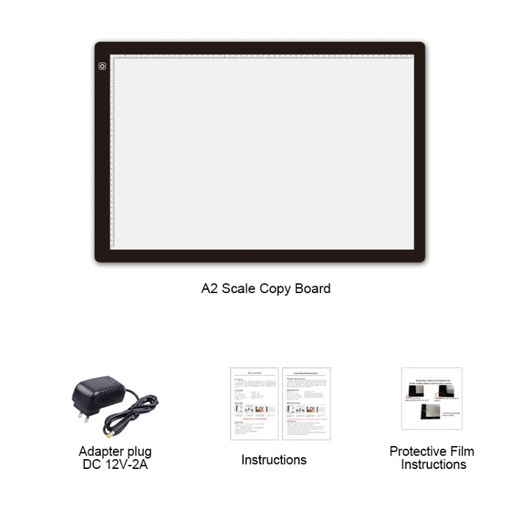 Bảng sao chép acrylic A2 LED 23W 12V với ba mức độ sáng điều chỉnh được, bảng phác thảo vẽ anime, phích cắm EU, phích cắm EU