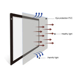 Bảng sao chép acrylic A2 LED 23W 12V với ba mức độ sáng điều chỉnh được, bảng phác thảo vẽ anime, phích cắm EU, phích cắm EU