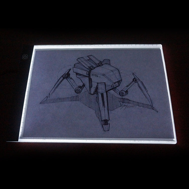 Bảng sao chép thước Acrylic LED USB 5V 3.5W điều chỉnh độ sáng ba cấp A4, bảng phác thảo anime với cáp USB dài 1.5m & bộ đổi nguồn, bảng sao chép với cáp USB 1.5m & bộ đổi nguồn