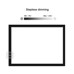 Bảng sao chép thước Acrylic LED USB 5V 8W A3 điều chỉnh độ sáng ba cấp, bảng phác thảo anime với cáp USB, điều chỉnh độ sáng ba cấp với cáp USB & bộ đổi nguồn