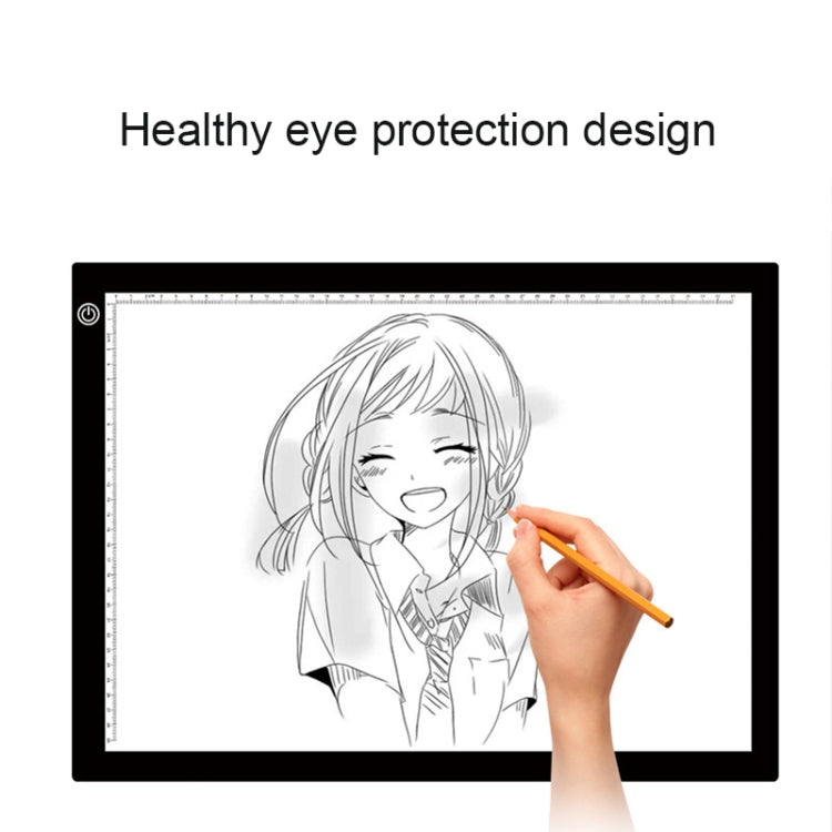Bảng sao chép thước Acrylic LED USB 5V 8W A3 điều chỉnh độ sáng ba cấp, bảng phác thảo anime với cáp USB, điều chỉnh độ sáng ba cấp với cáp USB & bộ đổi nguồn