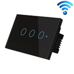 Công tắc đèn thông minh Wifi TC120 màn hình kính cảm ứng, điều khiển giọng nói, công tắc tường không dây tương thích Alexa Echo / Google Home