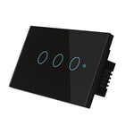 Công tắc đèn thông minh Wifi TC120 màn hình kính cảm ứng, điều khiển giọng nói, công tắc tường không dây tương thích Alexa Echo / Google Home