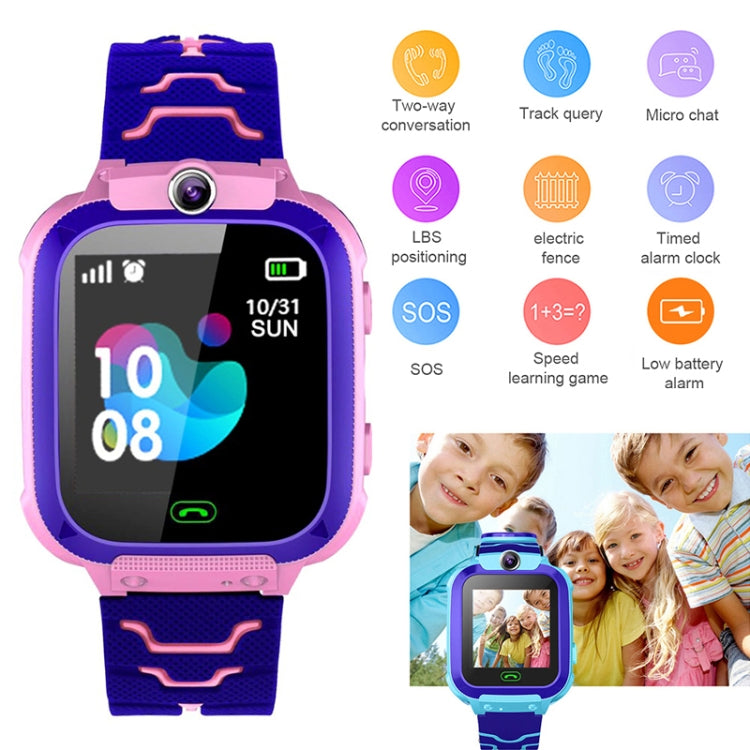 Đồng hồ thông minh Q12 màn hình màu 1.44 inch cho trẻ em, Không chống nước, Hỗ trợ định vị LBS / Gọi hai chiều / SOS / giám sát giọng nói / Ứng dụng Setracker