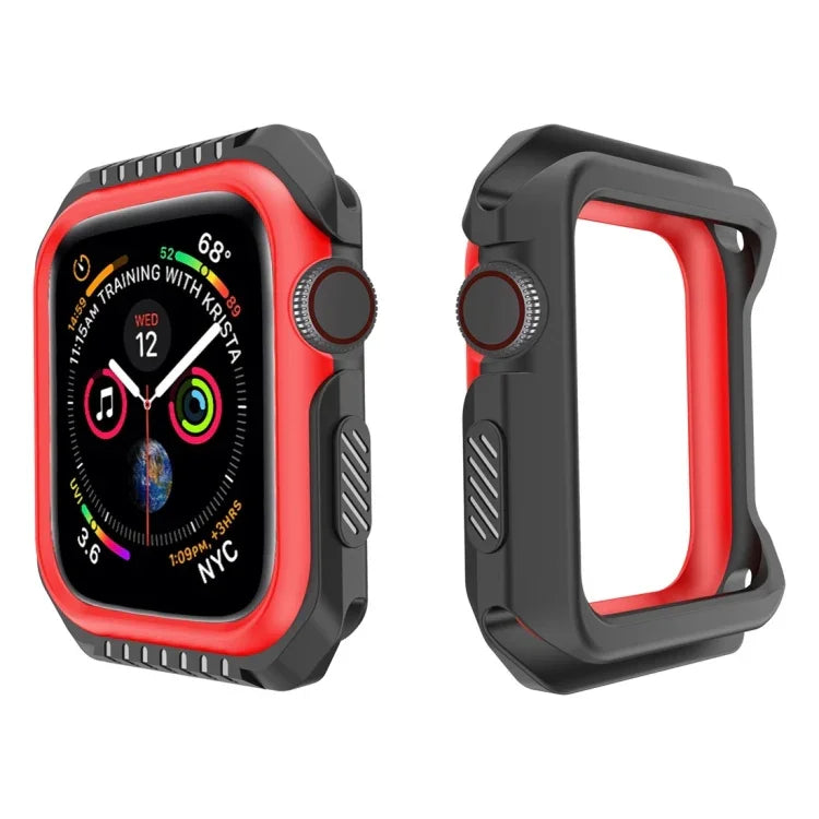 Ốp bảo vệ chống sốc hai màu cho Apple Watch Series 3 / 2 / 1 42mm, dành cho Apple Watch Series 3 / 2 / 1 42mm (Đen Đỏ), dành cho Apple Watch Series 3 / 2 / 1 42mm (Đen Vàng), dành cho Apple Watch Series 3 / 2 / 1 42mm (Hồng Xanh)