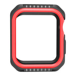 Ốp bảo vệ chống sốc hai màu cho Apple Watch Series 3 / 2 / 1 42mm, dành cho Apple Watch Series 3 / 2 / 1 42mm (Đen Đỏ), dành cho Apple Watch Series 3 / 2 / 1 42mm (Đen Vàng), dành cho Apple Watch Series 3 / 2 / 1 42mm (Hồng Xanh)