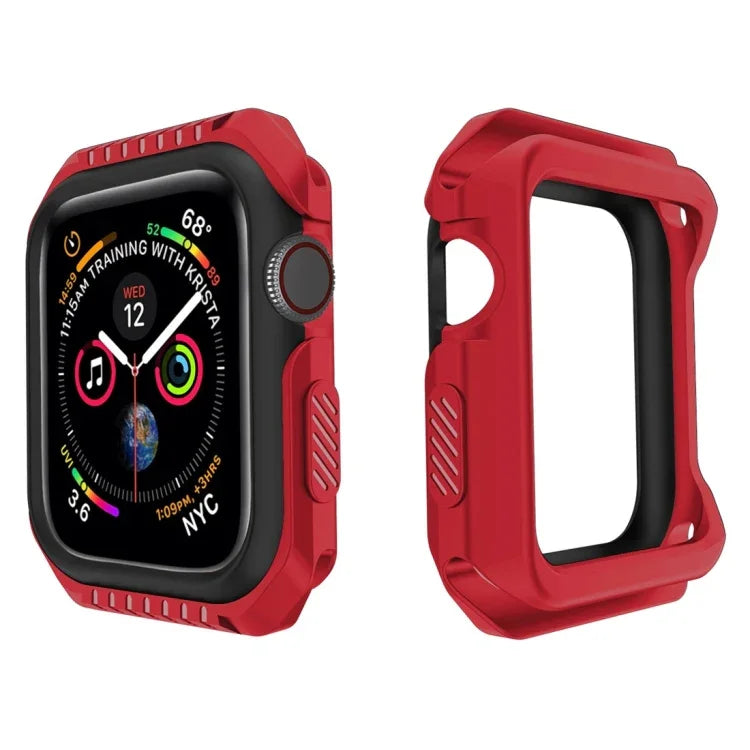 Ốp bảo vệ chống sốc hai màu cho Apple Watch Series 3 / 2 / 1 42mm, dành cho Apple Watch Series 3 / 2 / 1 42mm (Đen Đỏ), dành cho Apple Watch Series 3 / 2 / 1 42mm (Đen Vàng), dành cho Apple Watch Series 3 / 2 / 1 42mm (Hồng Xanh)