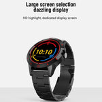 Đồng Hồ Thông Minh N6 Màn Hình TFT 1.3 inch MTK2502C Bluetooth4.0, Dây Đeo Thép Không Gỉ, Hỗ trợ Đo Nhịp Tim & Đếm Bước & Theo Dõi Giấc Ngủ & Nhắc Ngồi Lâu, Dây Đeo Thép Không Gỉ/Đen, Dây Đeo Thép Không Gỉ/Bạc