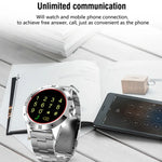 Đồng Hồ Thông Minh N6 Màn Hình TFT 1.3 inch MTK2502C Bluetooth4.0, Dây Đeo Thép Không Gỉ, Hỗ trợ Đo Nhịp Tim & Đếm Bước & Theo Dõi Giấc Ngủ & Nhắc Ngồi Lâu, Dây Đeo Thép Không Gỉ/Đen, Dây Đeo Thép Không Gỉ/Bạc
