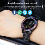 Đồng Hồ Thông Minh N6 Màn Hình TFT 1.3 inch MTK2502C Bluetooth4.0, Dây Đeo Thép Không Gỉ, Hỗ trợ Đo Nhịp Tim & Đếm Bước & Theo Dõi Giấc Ngủ & Nhắc Ngồi Lâu, Dây Đeo Thép Không Gỉ/Đen, Dây Đeo Thép Không Gỉ/Bạc