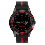 Đồng hồ thông minh N6 màn hình TFT 1.3 inch MTK2502C Bluetooth4.0, Dây đeo silicone, Hỗ trợ đo nhịp tim & Đếm bước chân & Theo dõi giấc ngủ & Nhắc nhở ít vận động, Dây đeo silicone màu đỏ, Dây đeo silicone màu vàng