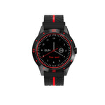 Đồng hồ thông minh N6 màn hình TFT 1.3 inch MTK2502C Bluetooth4.0, Dây đeo silicone, Hỗ trợ đo nhịp tim & Đếm bước chân & Theo dõi giấc ngủ & Nhắc nhở ít vận động, Dây đeo silicone màu đỏ, Dây đeo silicone màu vàng