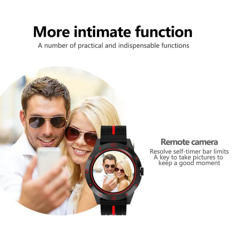 Đồng hồ thông minh N6 màn hình TFT 1.3 inch MTK2502C Bluetooth4.0, Dây đeo silicone, Hỗ trợ đo nhịp tim & Đếm bước chân & Theo dõi giấc ngủ & Nhắc nhở ít vận động, Dây đeo silicone màu đỏ, Dây đeo silicone màu vàng