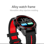 Đồng hồ thông minh N6 màn hình TFT 1.3 inch MTK2502C Bluetooth4.0, Dây đeo silicone, Hỗ trợ đo nhịp tim & Đếm bước chân & Theo dõi giấc ngủ & Nhắc nhở ít vận động, Dây đeo silicone màu đỏ, Dây đeo silicone màu vàng
