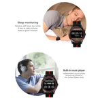 Đồng hồ thông minh N6 màn hình TFT 1.3 inch MTK2502C Bluetooth4.0, Dây đeo silicone, Hỗ trợ đo nhịp tim & Đếm bước chân & Theo dõi giấc ngủ & Nhắc nhở ít vận động, Dây đeo silicone màu đỏ, Dây đeo silicone màu vàng