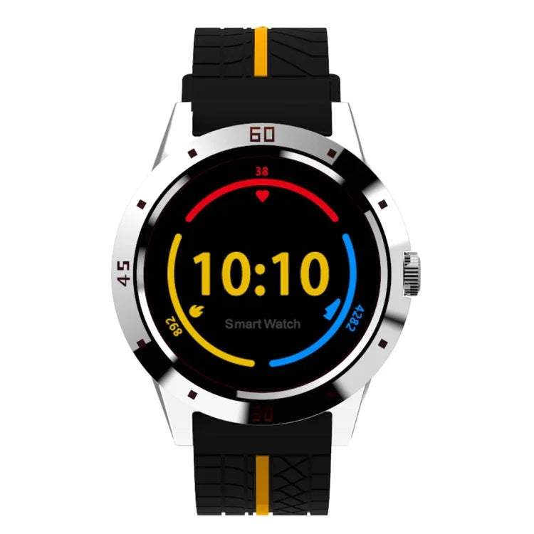 Đồng hồ thông minh N6 màn hình TFT 1.3 inch MTK2502C Bluetooth4.0, Dây đeo silicone, Hỗ trợ đo nhịp tim & Đếm bước chân & Theo dõi giấc ngủ & Nhắc nhở ít vận động, Dây đeo silicone màu đỏ, Dây đeo silicone màu vàng