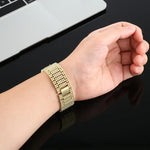 Dây đồng hồ dây đeo cổ tay thép không gỉ chín hạt cho Apple Watch Ultra 49mm & Watch Ultra 2 49mm / Series 10 46mm / 9&8&7 45mm / SE 3&SE 2&6&SE&5&4 44mm / 3&2&1 42mm, Dành cho Apple Watch Series 7 45mm / 6 & SE & 5 & 4 44mm / 3 & 2 & 1 42mm