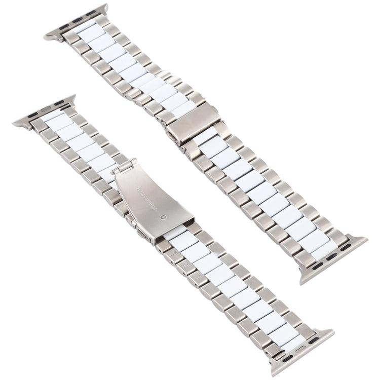 Dây đeo đồng hồ thép không gỉ cho Apple Watch Series 10 42mm / 9&8&7 41mm / SE 3&SE 2&6&SE&5&4 40mm / 3&2&1 38mm, Dùng cho Apple Watch Series 8&7 41mm / SE 2&6&SE&5&4 40mm / 3&2&1 38mm