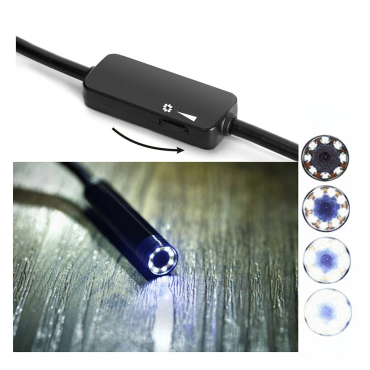 Camera nội soi WiFi HD 2.0MP ống rắn 8mm YPC110 với 8 đèn LED, chống nước IP68, đường kính ống kính 8mm, dây cứng dài 2m