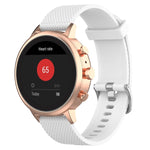 18mm Texture Silicone Wrist Strap Watch Band for Fossil Female Sport / Charter HR / Gen 4 Q Venture HR